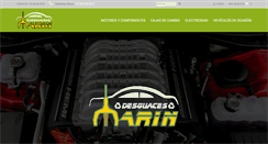 Desktop Screenshot of desguacesmarin.com